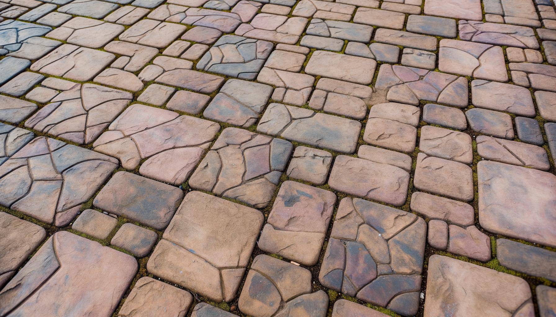 colorful and unique paver bricks