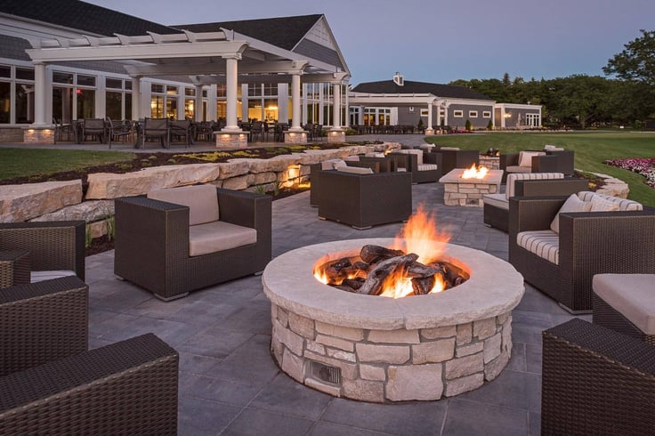 firepit landscaping