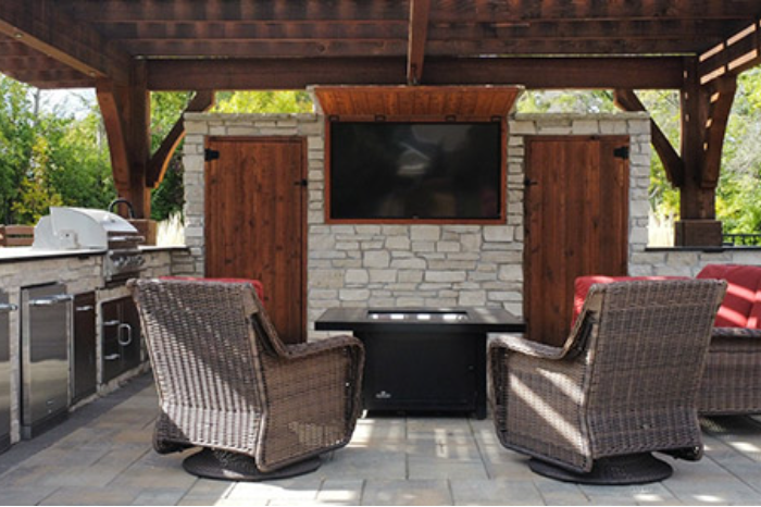 backyard living area